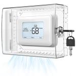 Transparent Keyed Thermostat Cover for Honeywell