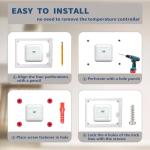 Transparent Keyed Thermostat Cover for Honeywell