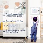 Transparent Keyed Thermostat Cover for Honeywell