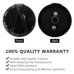 GYOFFULL Replacement Black Stove Knob for GE & Hotpoint