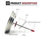 Large 3.3” Thermometer for Big Green Egg Grill