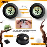 Reptile Thermometer and Humidity Gauge Set
