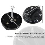 GYOFFULL Replacement Black Stove Knob for GE & Hotpoint