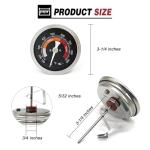 Large 3.3” Thermometer for Big Green Egg Grill