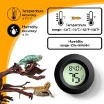 Reptile Thermometer and Humidity Gauge Set