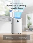 Smart 12000 BTU Portable AC: Quiet, Voice-Controlled Cooling