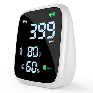 Portable 5-in-1 CO2 Air Quality Monitor