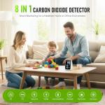 Portable 5-in-1 CO2 Air Quality Monitor