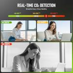 Portable 5-in-1 CO2 Air Quality Monitor
