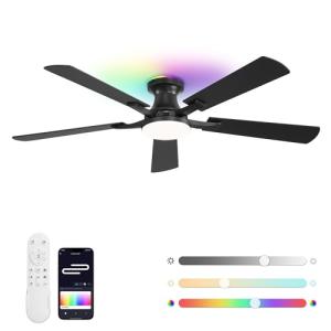 52-Inch RGB Ceiling Fan with App & Remote