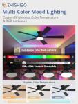 52-Inch RGB Ceiling Fan with App & Remote