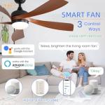 Sofucor 52" Smart Ceiling Fan with Remote Control