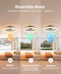 Smart Ceiling Fan with Light and Remote Control