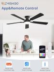 52-Inch RGB Ceiling Fan with App & Remote