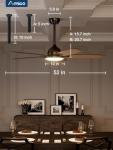 Smart 52-Inch Ceiling Fan with Lights and Remote