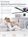 52-Inch RGB Ceiling Fan with App & Remote