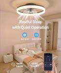 Smart Ceiling Fan with Light and Remote Control
