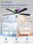 52-Inch RGB Ceiling Fan with App & Remote