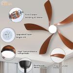 Sofucor 52" Smart Ceiling Fan with Remote Control