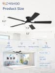 52-Inch RGB Ceiling Fan with App & Remote