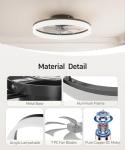 Smart Ceiling Fan with Light and Remote Control