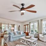 Sofucor 52" Smart Ceiling Fan with Remote Control