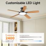 Atolit 52-Inch Smart Ceiling Fan with Lights