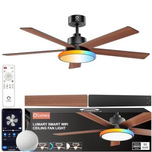 Lumary 52" Smart Ceiling Fan with RGB Lights