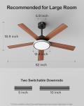 Lumary 52" Smart Ceiling Fan with RGB Lights