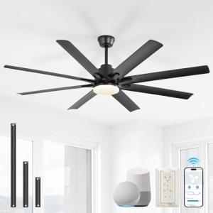 Sofucor 52 Inch Smart Ceiling Fan with Lights