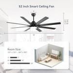 Sofucor 52 Inch Smart Ceiling Fan with Lights