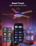 Lumary 52" Smart Ceiling Fan with RGB Lights