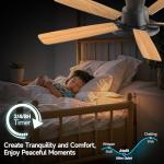 Atolit 52-Inch Smart Ceiling Fan with Lights