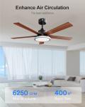 Lumary 52" Smart Ceiling Fan with RGB Lights