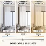 20'' Smart Ceiling Fan with Lights and Remote