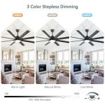 Sofucor 52 Inch Smart Ceiling Fan with Lights