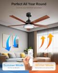 Lumary 52" Smart Ceiling Fan with RGB Lights