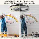 20'' Smart Ceiling Fan with Lights and Remote