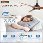 Sofucor 52 Inch Smart Ceiling Fan with Lights