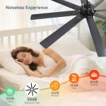 Sofucor 52 Inch Smart Ceiling Fan with Lights