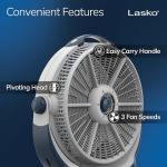 Lasko 20" Wind Machine Floor Fan with Pivoting Head
