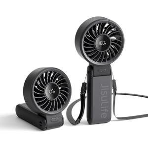 JISULIFE 3-in-1 Rechargeable Handheld Fan