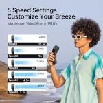 JISULIFE 3-in-1 Rechargeable Handheld Fan