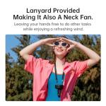 JISULIFE 3-in-1 Rechargeable Handheld Fan