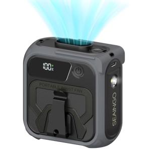 Rechargeable Portable Waist Fan – 5 Speeds, Wearable