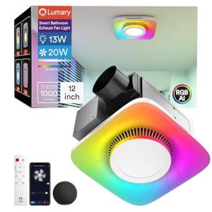 Smart WiFi Bathroom Exhaust Fan with Light