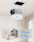 Bathroom Extractor Fan with RGB Lights and Remote