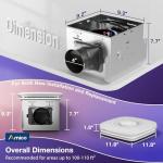 Amico Bluetooth Bathroom Exhaust Fan with Light