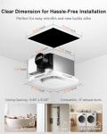 Smart WiFi Bathroom Exhaust Fan with Light