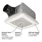Smart Voice-Controlled Bathroom Fan with LED Light